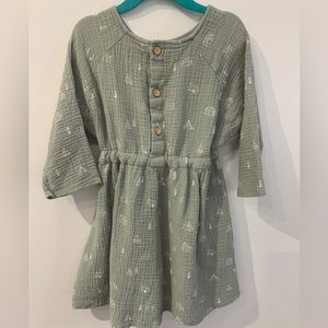 Ettie H Girls Linen Tunic Dress
